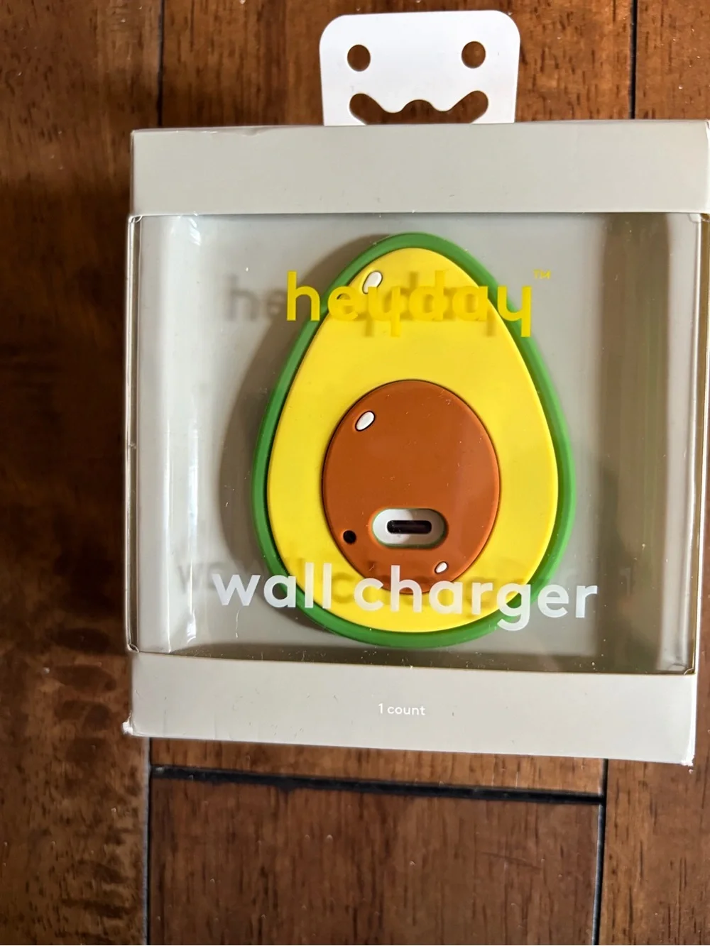 heyday Avocado USB-C Wall Charger — Green Yellow Brown Accent